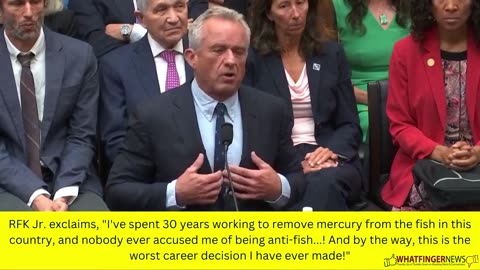 RFK Jr. exclaims, "I've spent 30 years working to remove mercury from the fish in this country