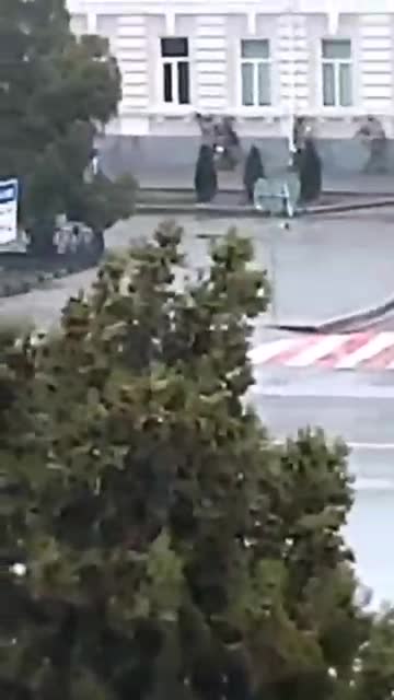 Melitopol City captured by Russia in the morning, on the second video, the cleaning of the