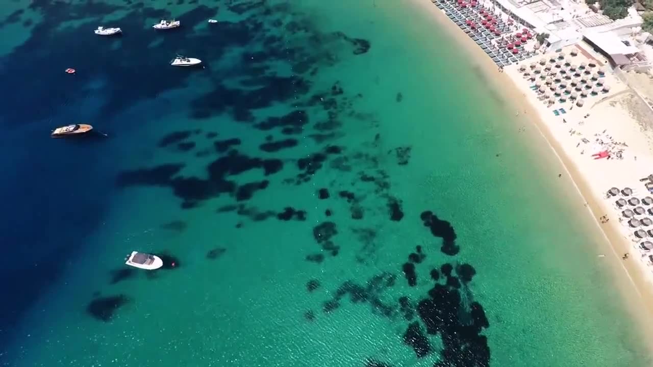 Mykonos Bay Aerial 1