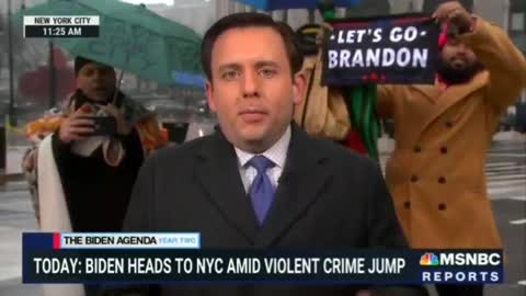 MSNBC Trolled by Let's Go Brandon Chants