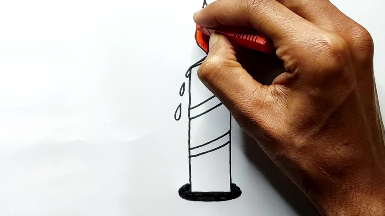 creative drawing with number 1