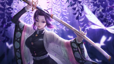 Anime shinobu kochou insect hashira wisteria kimetsu no yaiba