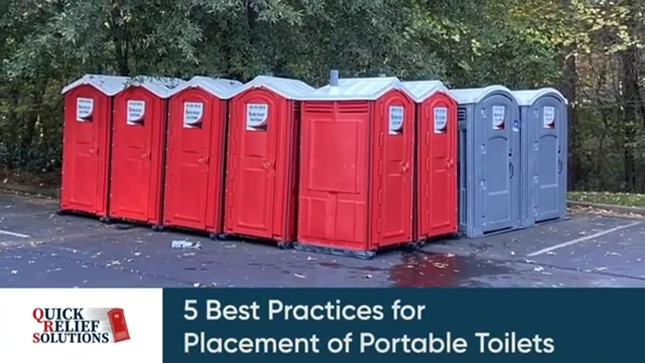 Top 5 Tips for Proper Placement of Portable Toilets