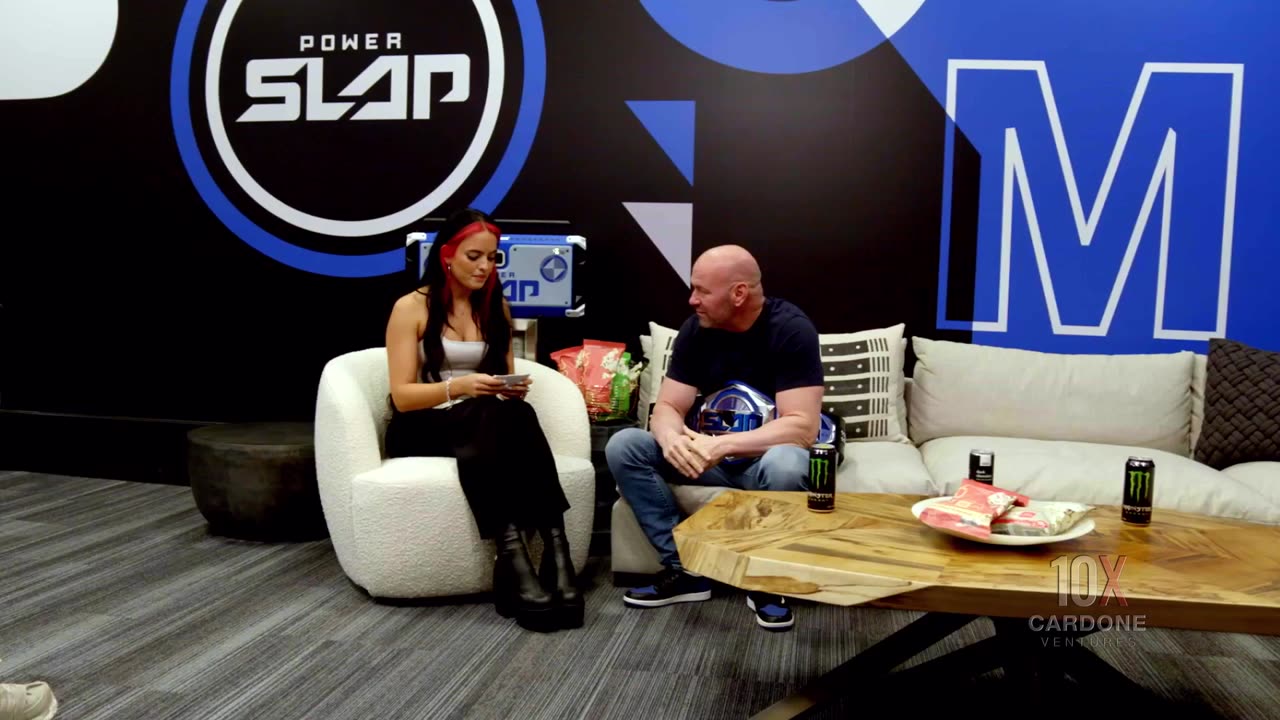 Nina Sits Down With Dana White In The Power Slap War Room Slap Shorts