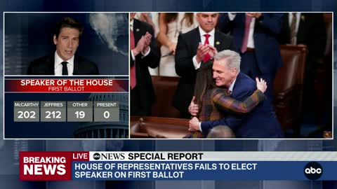 Special Report: Speaker of House vote fails on first ballot