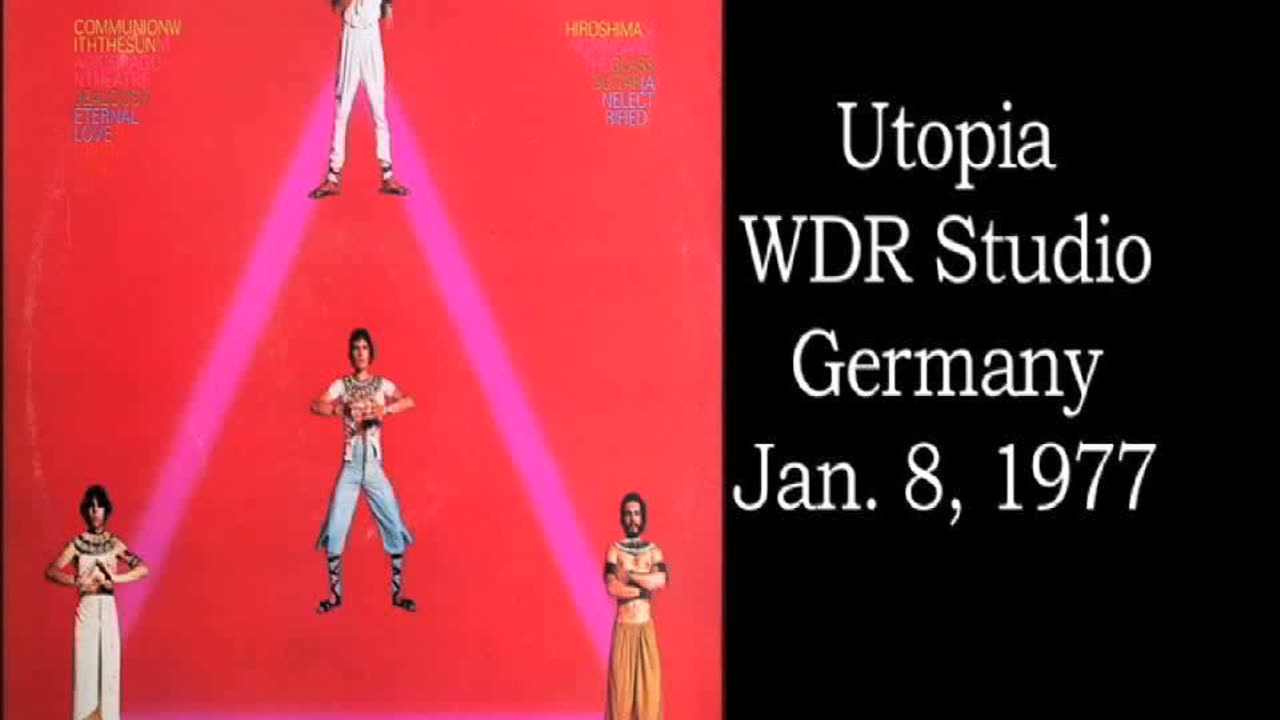 January 8, 1977 - Utopia at Germany's WDR Studio