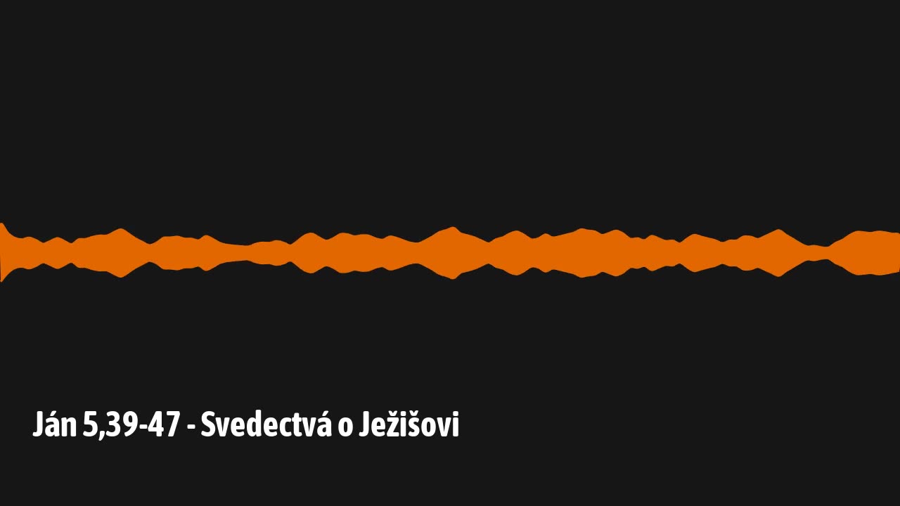 Ján 5,39-47 - Svedectvá o Ježišovi