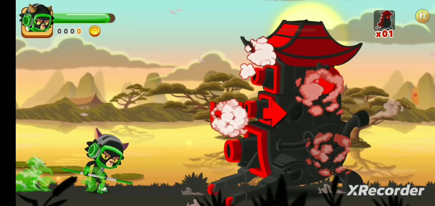 Hero shiro in the game ninja dash run