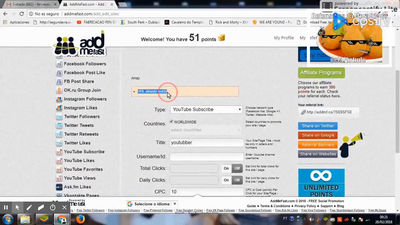 O YOUTUBER DE UM MILHÃO DE BOTS!