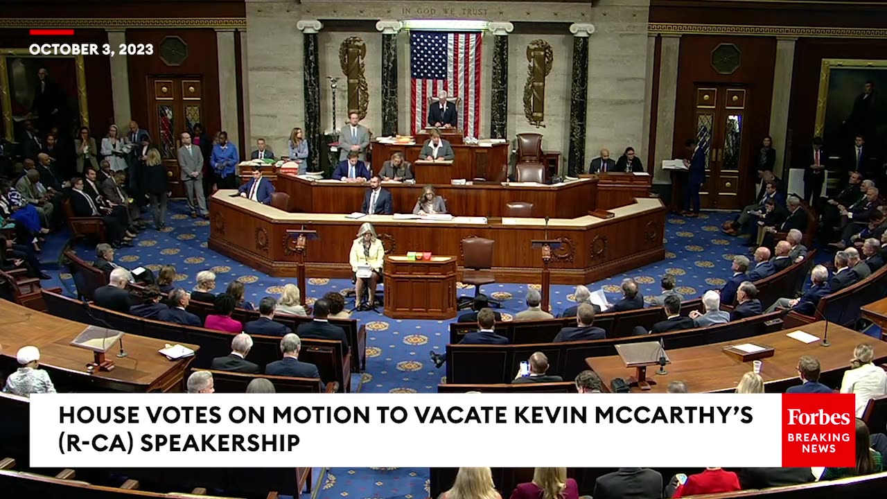 BREAKING NEWS: Kevin McCarthy Ousted As Speaker In Historic House Floor Vote