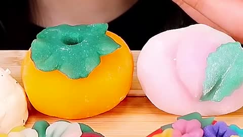 Fruits Wagashi #zoeyasmr #zoeymukbang #bigbites #mukbang #asmr #food #먹방 #틱톡푸드 #fruits #wagashi #fav