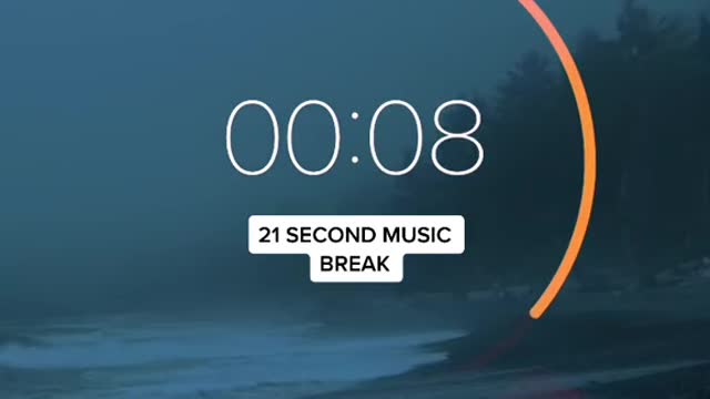 21 second music break