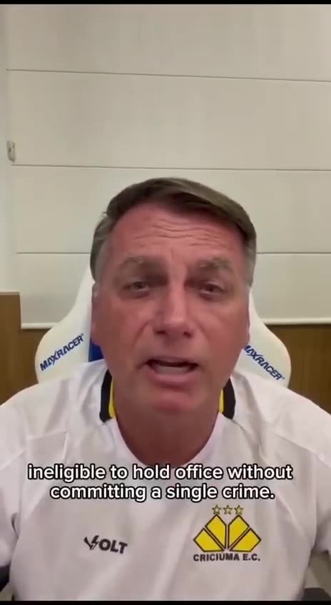 BOLSONARO - TRUMP'S RETURN WILL BRING PEACE TO THE WORLD