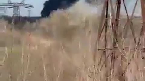 Footage of battles from the Donbass area of Ukraine