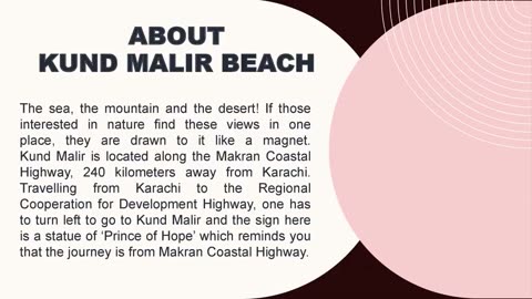 Kund Malir Beach.