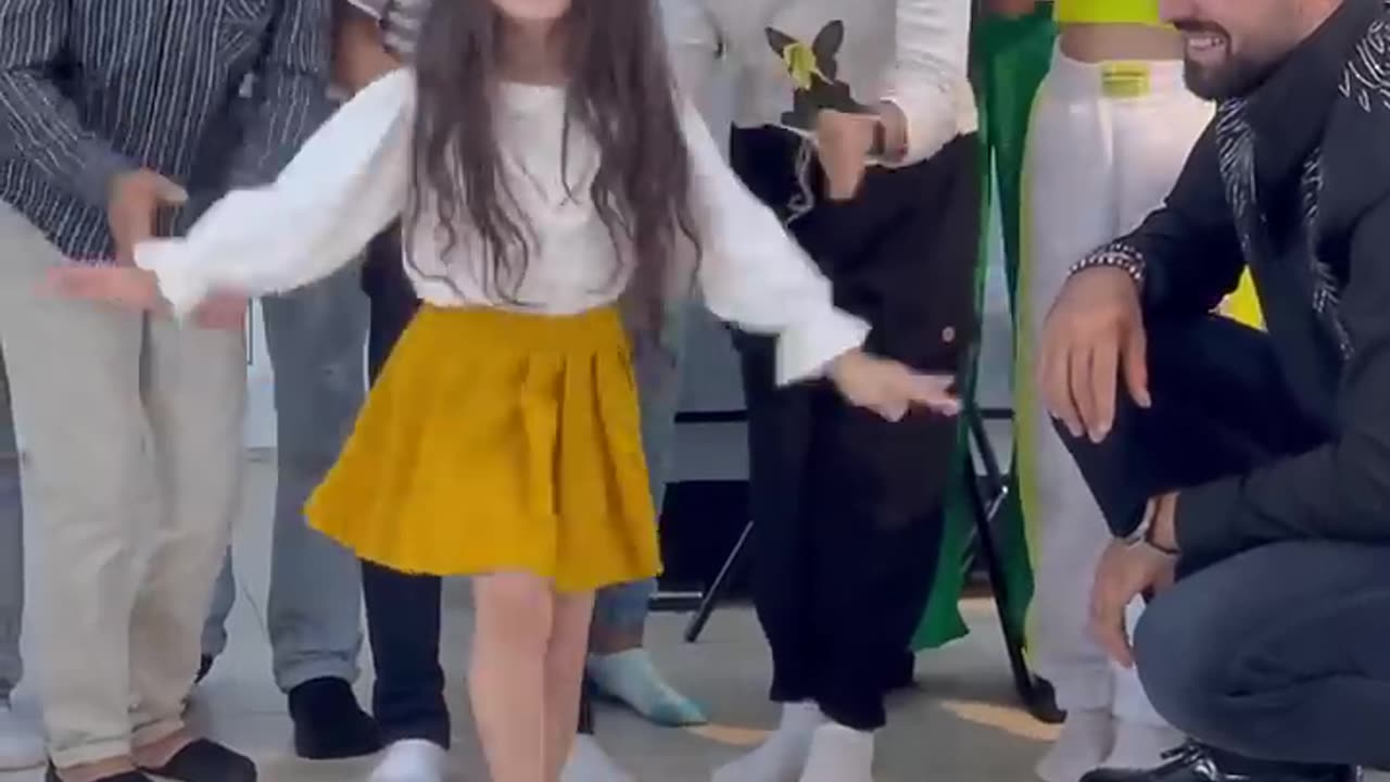 Dancing doll little girl