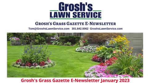 Grosh's Grass Gazette January 2023 Video E Newsletter