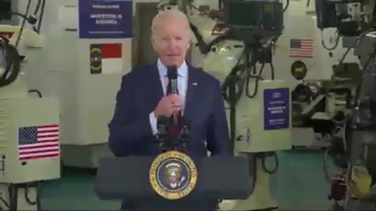 President Joe Biden struggling with his words.