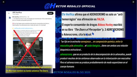 EFE Verifica miente el ADRENOCROMO existe, por ésto sabotean Sounds of Freedom