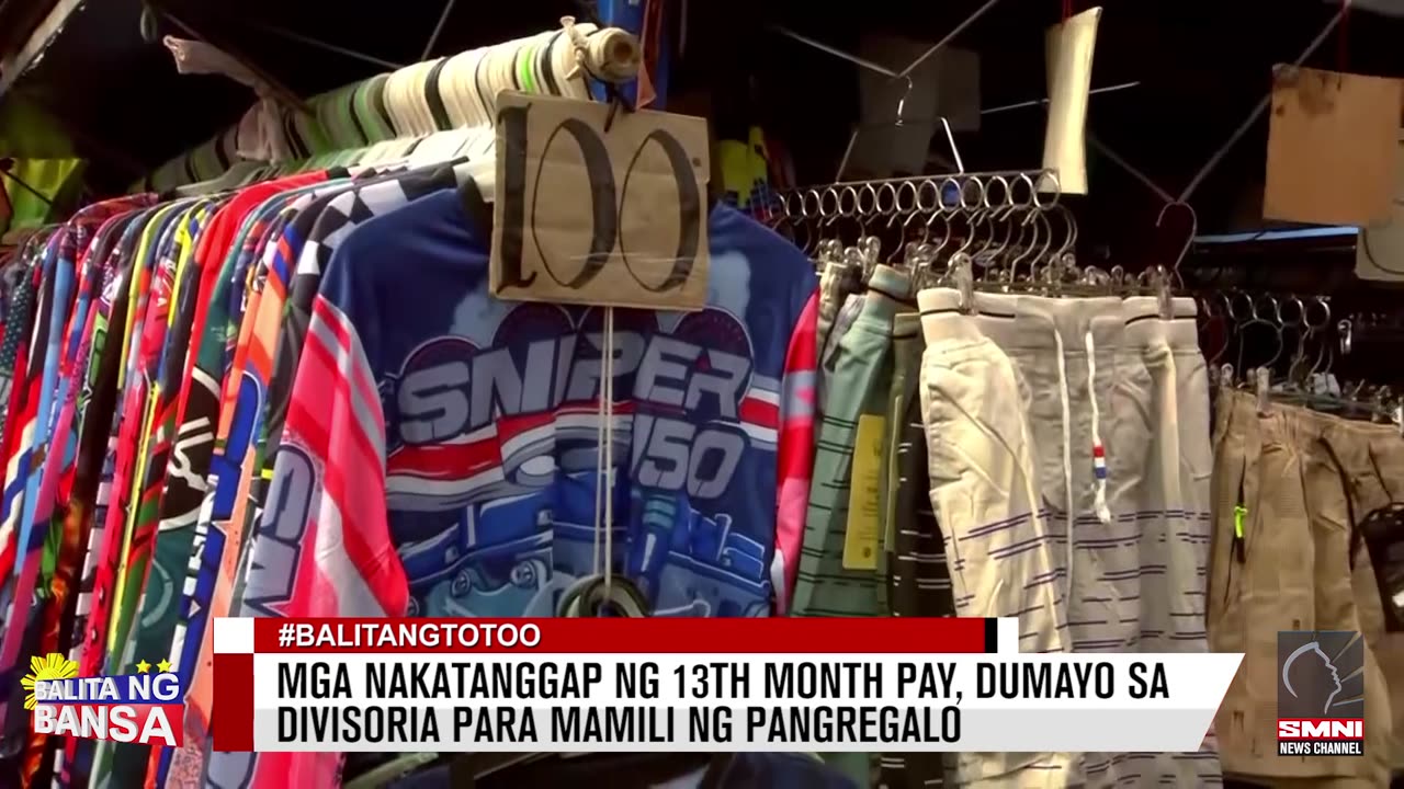 Mga nakatanggap ng 13th month pay, dumayo sa Divisoria para mamili ng pangregalo