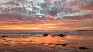 Long Slow Burn at Moran Lake Beach