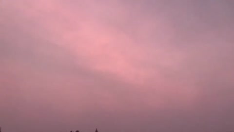 Smoke and weird color in the sky