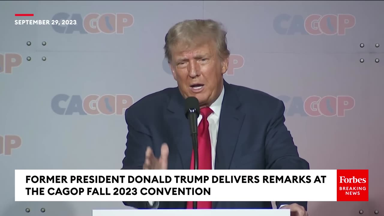 Donald Trump Hammers Biden During Campaign Event In California