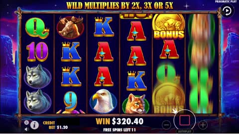 Winning 260x at Black Bull Slot Freegames