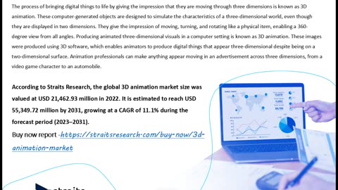 3D Animation Market Growth, Trends, Key Players & Insights | Straits Research