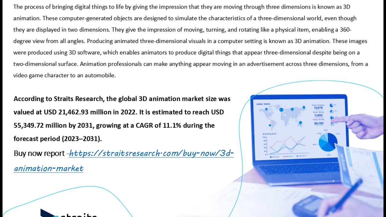 3D Animation Market Growth, Trends, Key Players & Insights | Straits Research