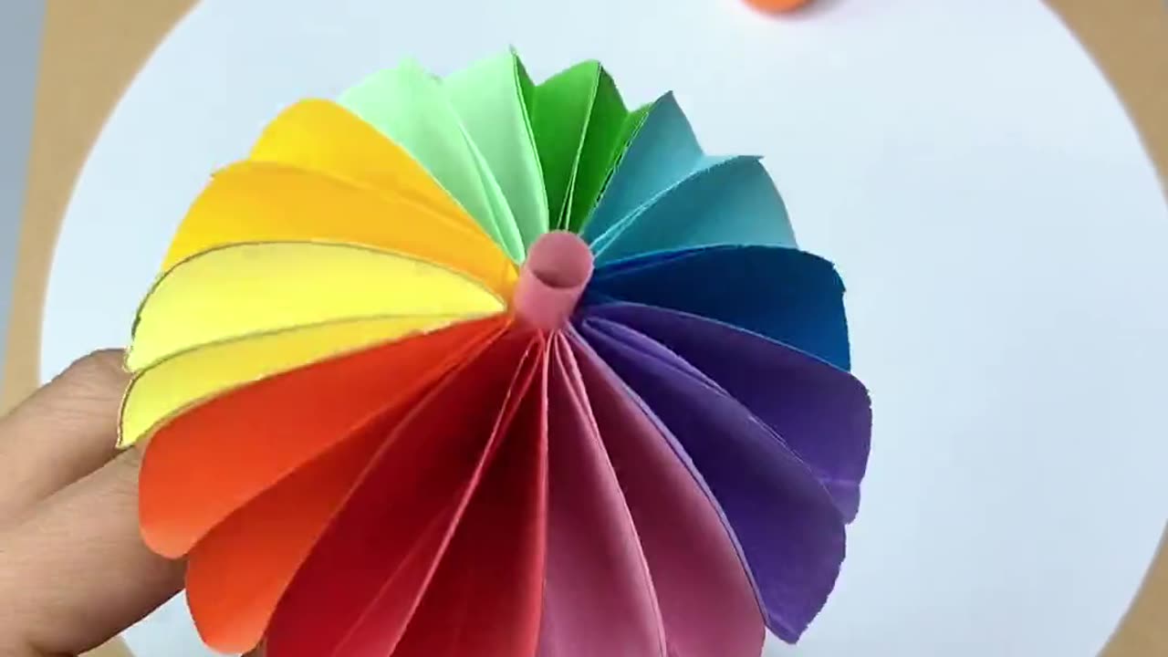 How to Make a Colorful Paper Umbrella | DIY Tutorial