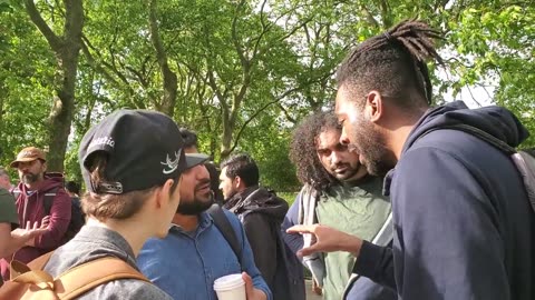 Speakers Corner -Muslims Stop The Filming, He Admits That Someone Can Take Anoth