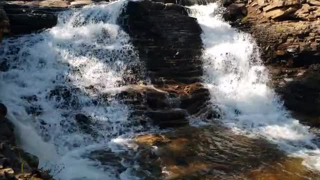 Massive Water Flowing through Multiple Steps