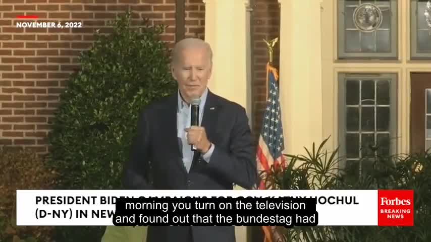 Medical complication amid Biden's speech : urgent medical attention needed