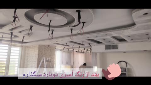 Building interior decoration, building painting, interior design, luxury building