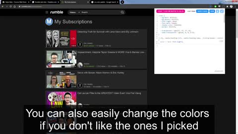 Frustrated that Rumble doesn't have a DARK MODE? No More Bright Mode