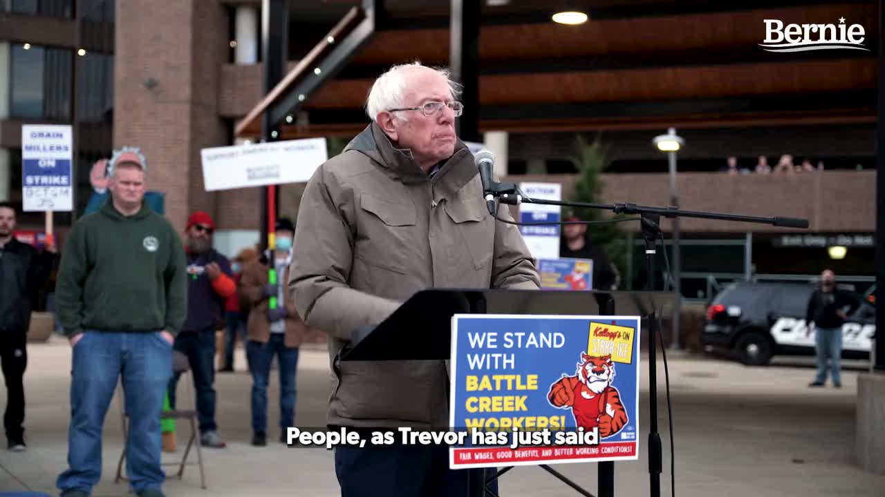 Bernie Sanders: My message to Kellogg's is this. Treat employees with the dignity and the respect