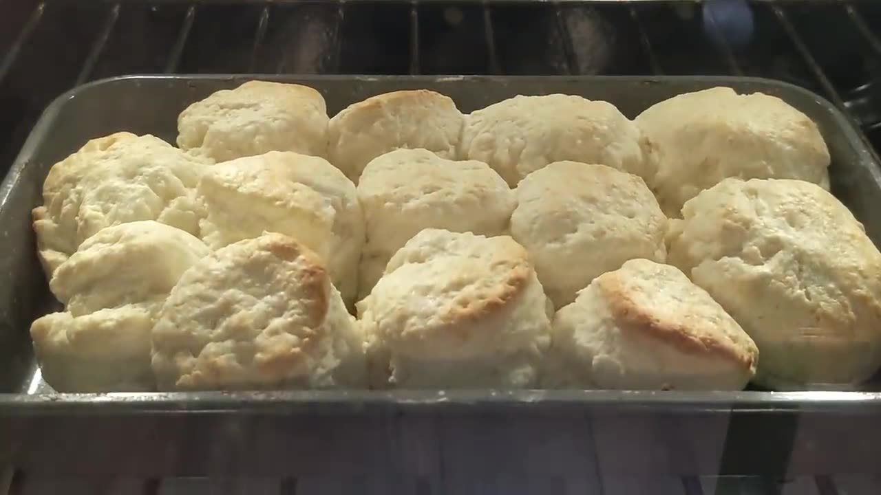 How To 2 Ingredient Biscuits - Easy Recipe - Old Fashioned Baking at Home