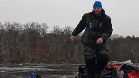 Jawjacker Ice Fishing! Is there Anything More Exciting than when it Sets that Hook?!