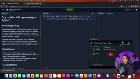 Introduction to Programming & Python - Python Tutorial - Day #1