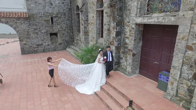 Wedding dress in Tam Dao