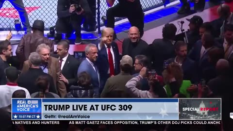 MORE MOMENTS FROM PRESIDENT TRUMP'S ENTRANCE TO MSG FOR UFC