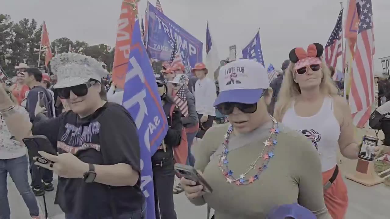 Trump Supporters In Huntington Beach CA