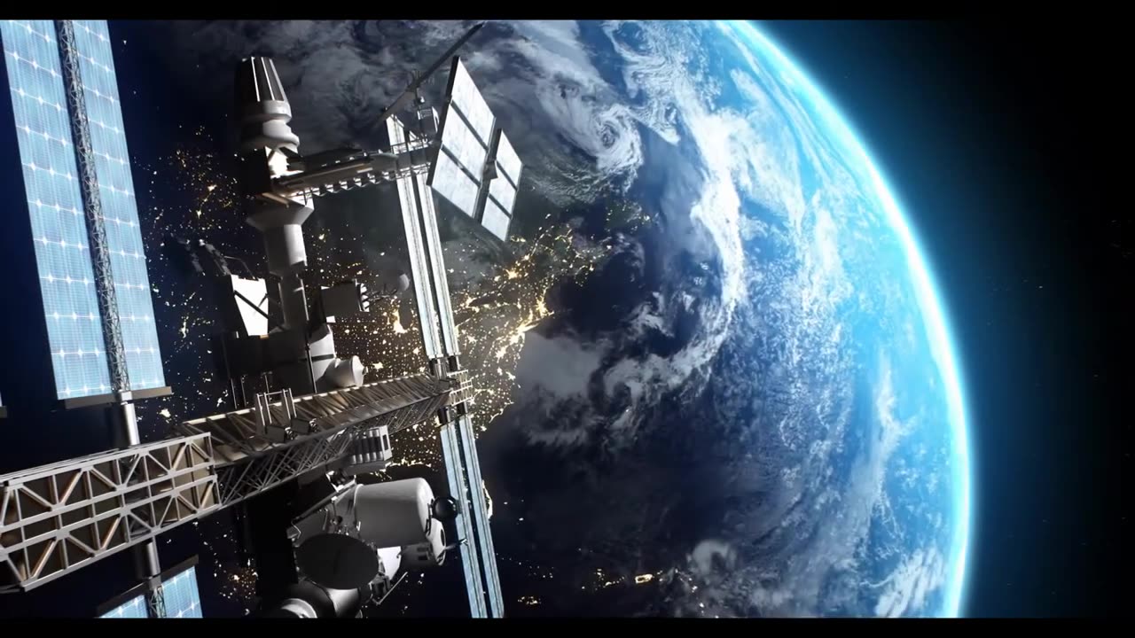 Space Satellites orbiting the Earth Multiple Free HD Footage