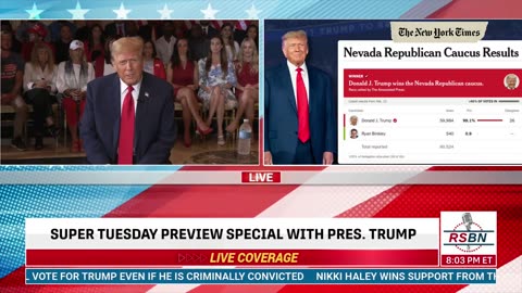 Donald Trump Does Super Tuesday Special Interview FULL