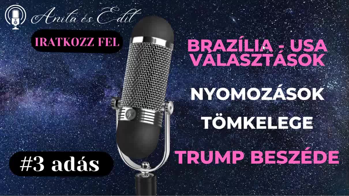 Brazília - USA választások. Nyomozások tömkelege. Trump beszéde.