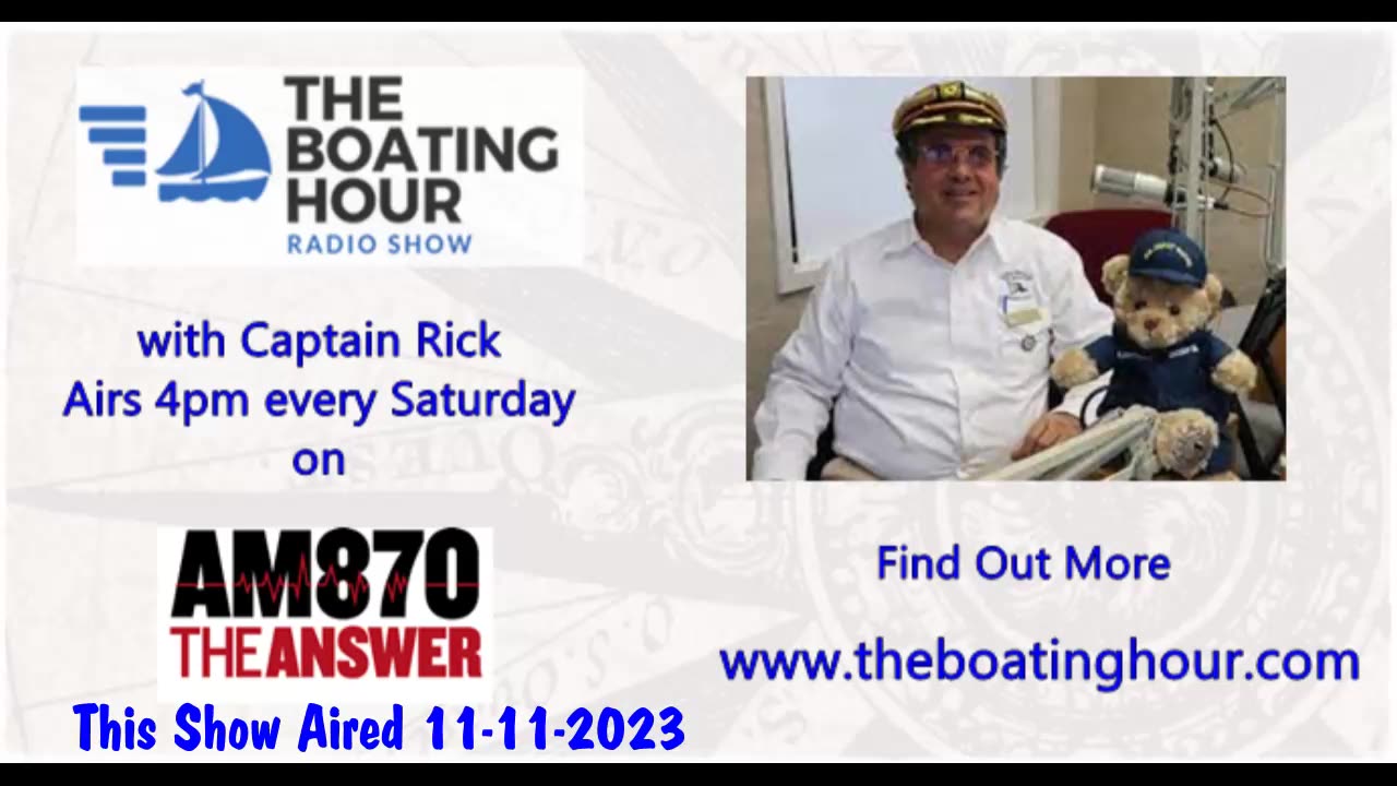 The Boating Hour with Captain Rick 11-11-2023