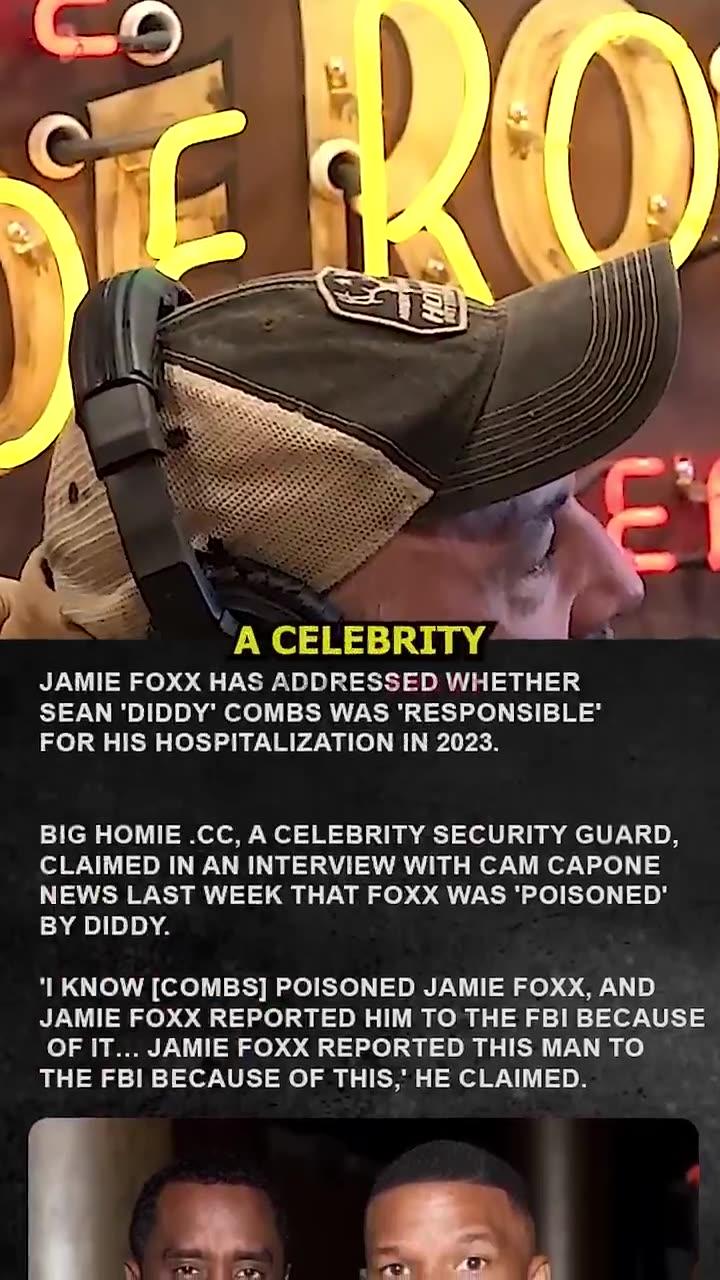 JOE ROGAN JAMIE FOXX SAID DIDDY POISONED HIM!.