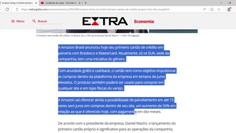 Amazon lança no Brasil primeiro cartão de crédito próprio fora dos EUA