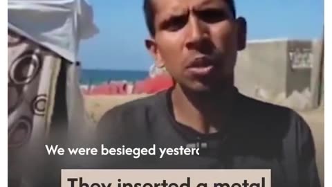 A horrifying testimony by a recently released abductee from #Gaza .